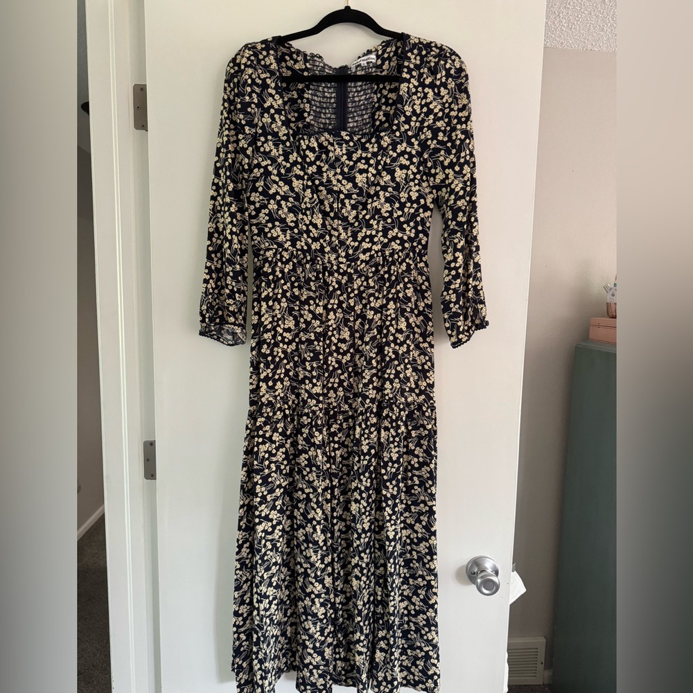 NWOT Reformation Chaylyn Dress Navy Blue - Size 4